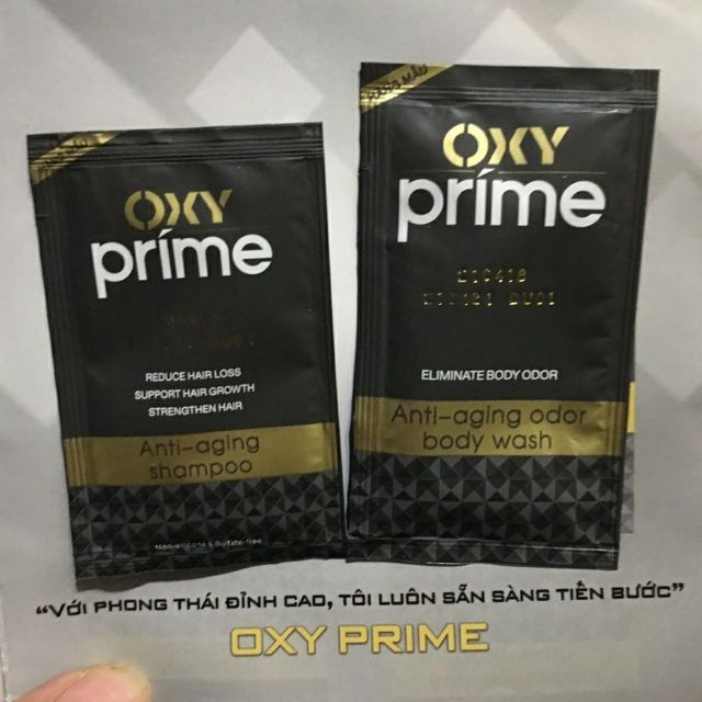 Combo dầu gội và sữa tắm OXY prime