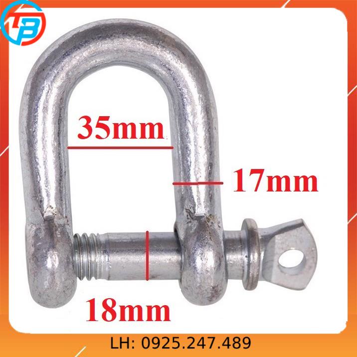 Ma ní chữ U Phi [ 18 mm ] CÁP THÉP Thái Bình VinàN