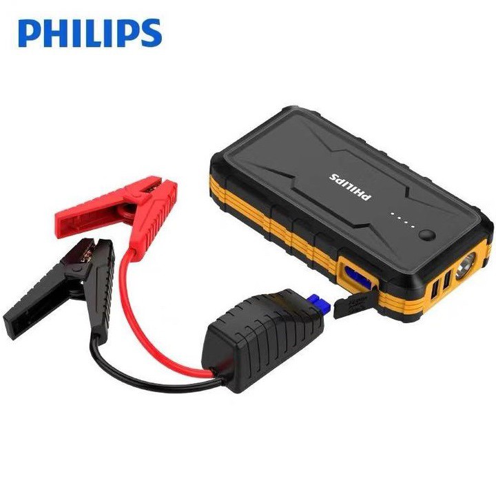 Kích nổ xe hơi, ô tô cao cấp thương hiệu Philips DLP8086N, 10000mAh, 500A, 37Wh - Hàng Chính Hãng, Bảo Hành 12 Tháng