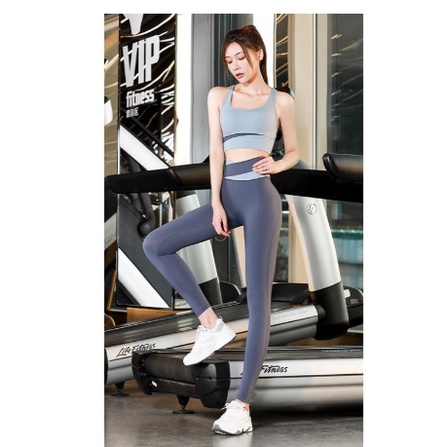 Đồ tập gym nữ, bộ tập gym yoga erobic nữ chất vải co giãn thấm hút mồ hôi tặng kèm mút ngực( bộ sát nách)