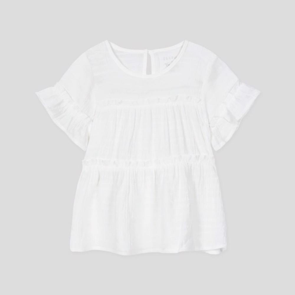 Áo bé gái ngắn tay phong cách Pháp thanh lịch, thời thượng Rabity x ELLE Kids- designed in Paris 81028.81025.81022