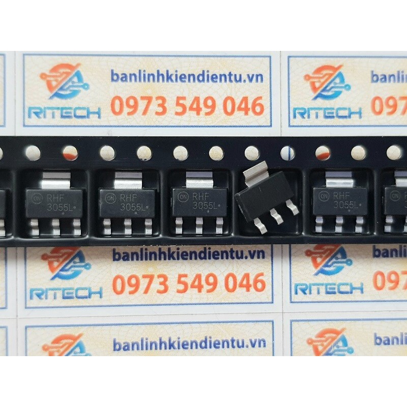[ combo 5 chiếc ] 3055L NTF3055L NTF3055L108 Mosfet kênh-N 3A/60V SOT-223 (hàng chuẩn )