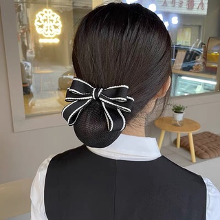 Cặp tóc công sở kèm lưới dày hoặc mỏng, kẹp tóc có chụp búi tóc công sở - Y088