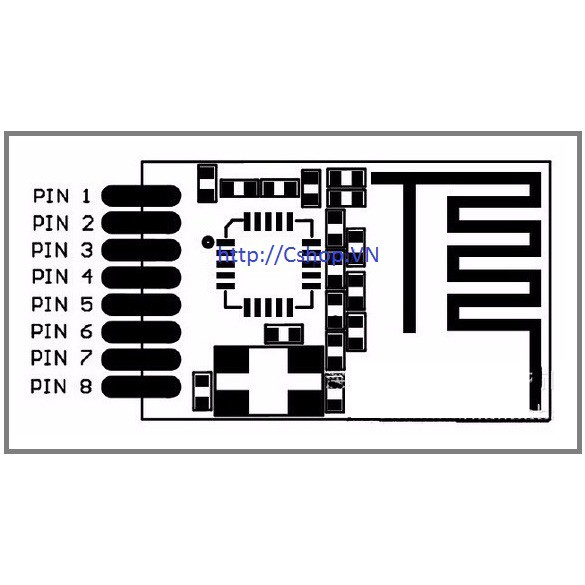 Mạch Thu Phát RF NRF24L01  2.4Ghz Mini Ai-Thinker