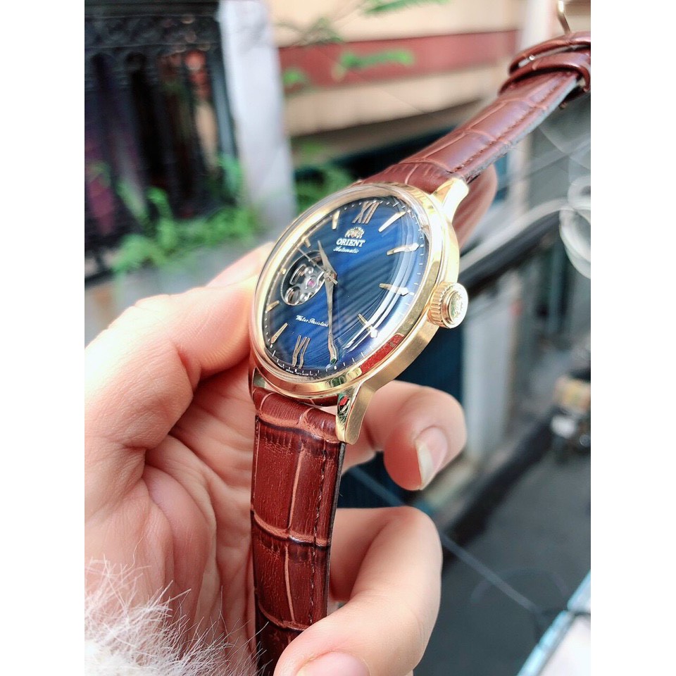 Đồng Hồ Nam Orient Máy Cơ , Lộ Máy , Dây Da , Size 40mm