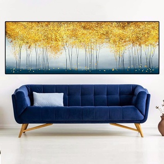 Tranh Canvas Treo Tường Hiện Đại _ Tranh Rừng Cây Mùa thu