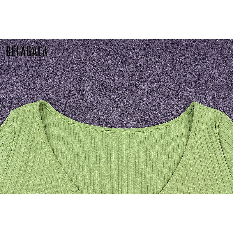 Áo Khoác Cardigan Tay Dài Phối Màu Tương Phản Cho Nữ