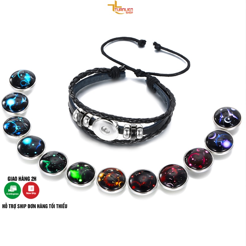 Handmade- Vòng tay cung hoàng đạo- Mật ngữ 12 chòm sao- Vòng tay- Vòng tay nam- Vòng tay nữ VT05