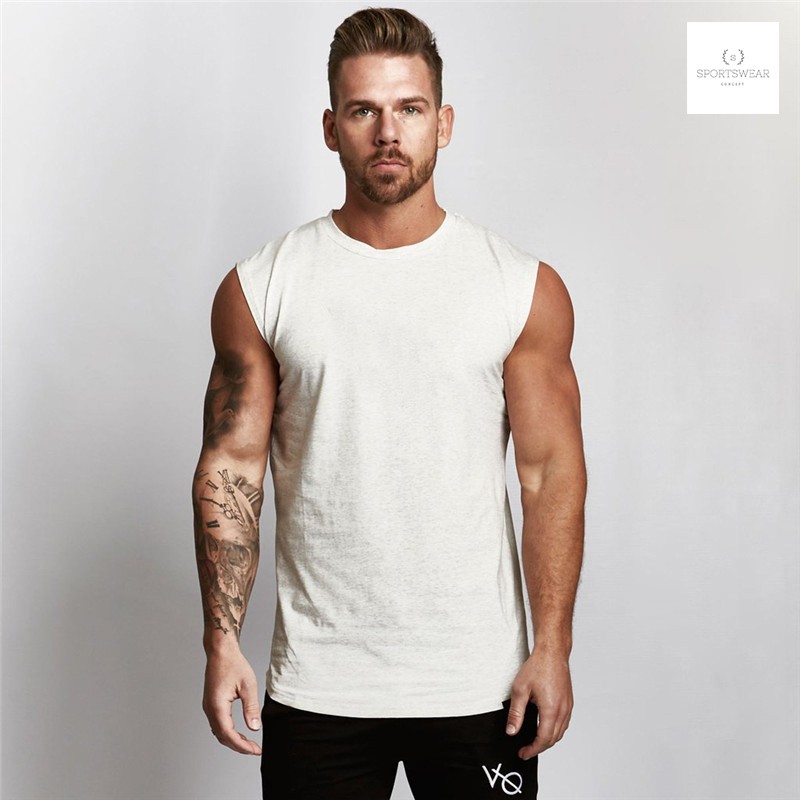 Áo tập gym thể thao cao cấp Vanquish Fitness trơn Sportswear Concept khô thoáng thoải mái đàn hồi thời trang nam tính