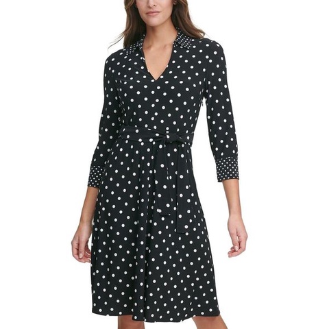 Đầm Tommy Hilfiger Polka dot jersey