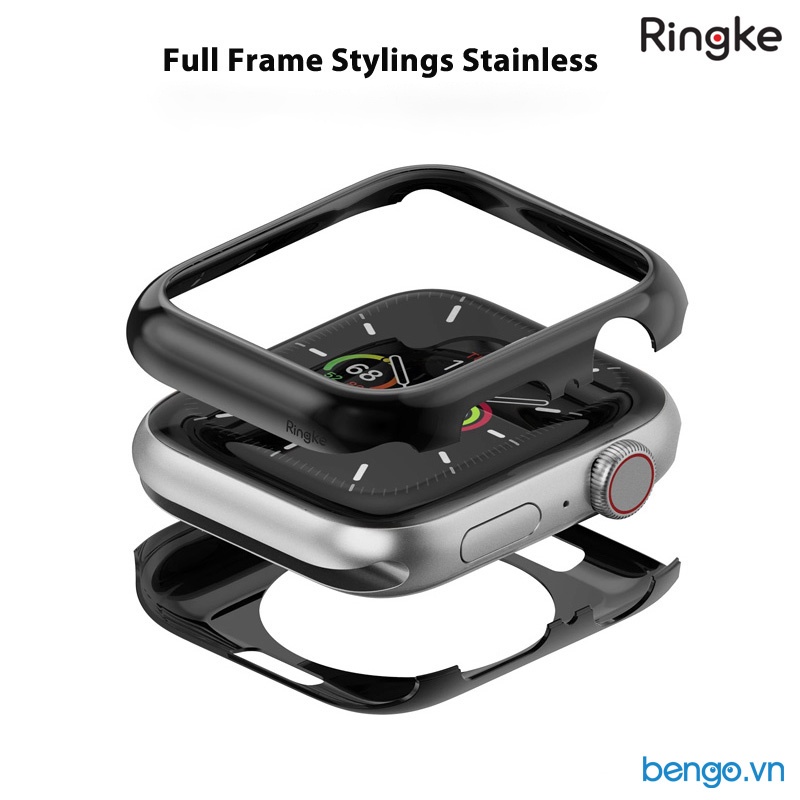 Ốp Apple Watch 6/SE/5/4 44mm RINGKE Full Frame Stylings Stainless