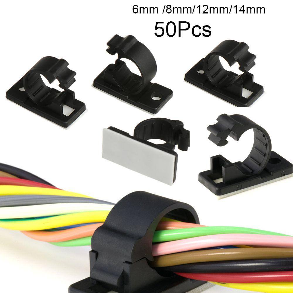Set 50 Kẹp Nhựa Cố Định Dây Cáp Tiện Lợi