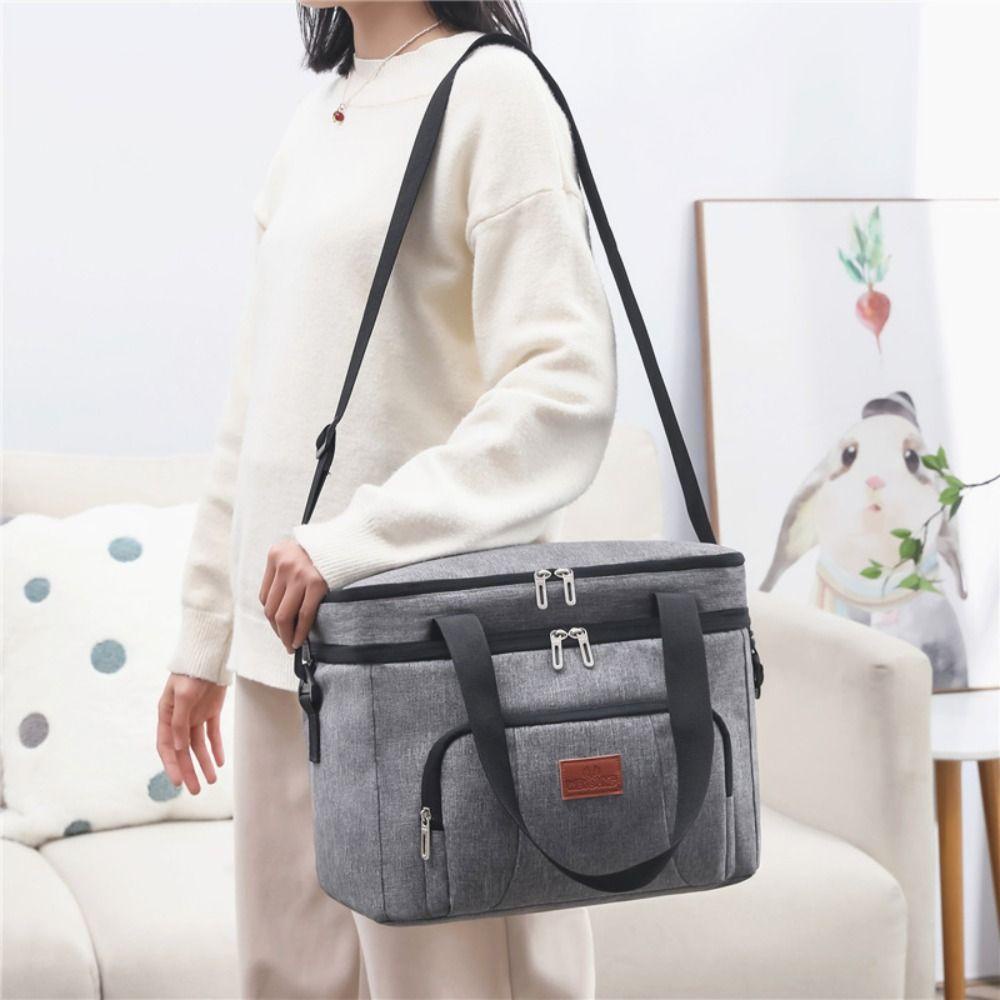 Túi Đựng Cơm Trưa Hai Lớp Cách Nhiệt Dung Tích 10L / 20L Tiện Dụng Mang Theo Du Lịch