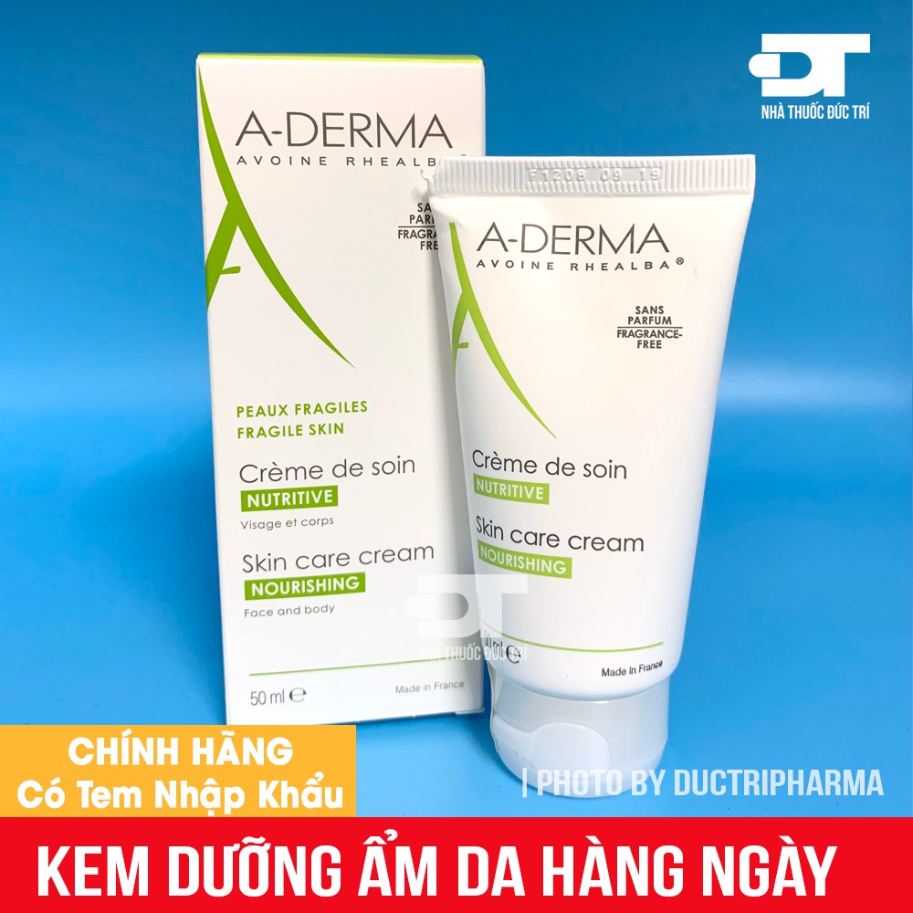 Kem dưỡng ẩm cho da hàng ngày ADerma Fragile Skin 50ml