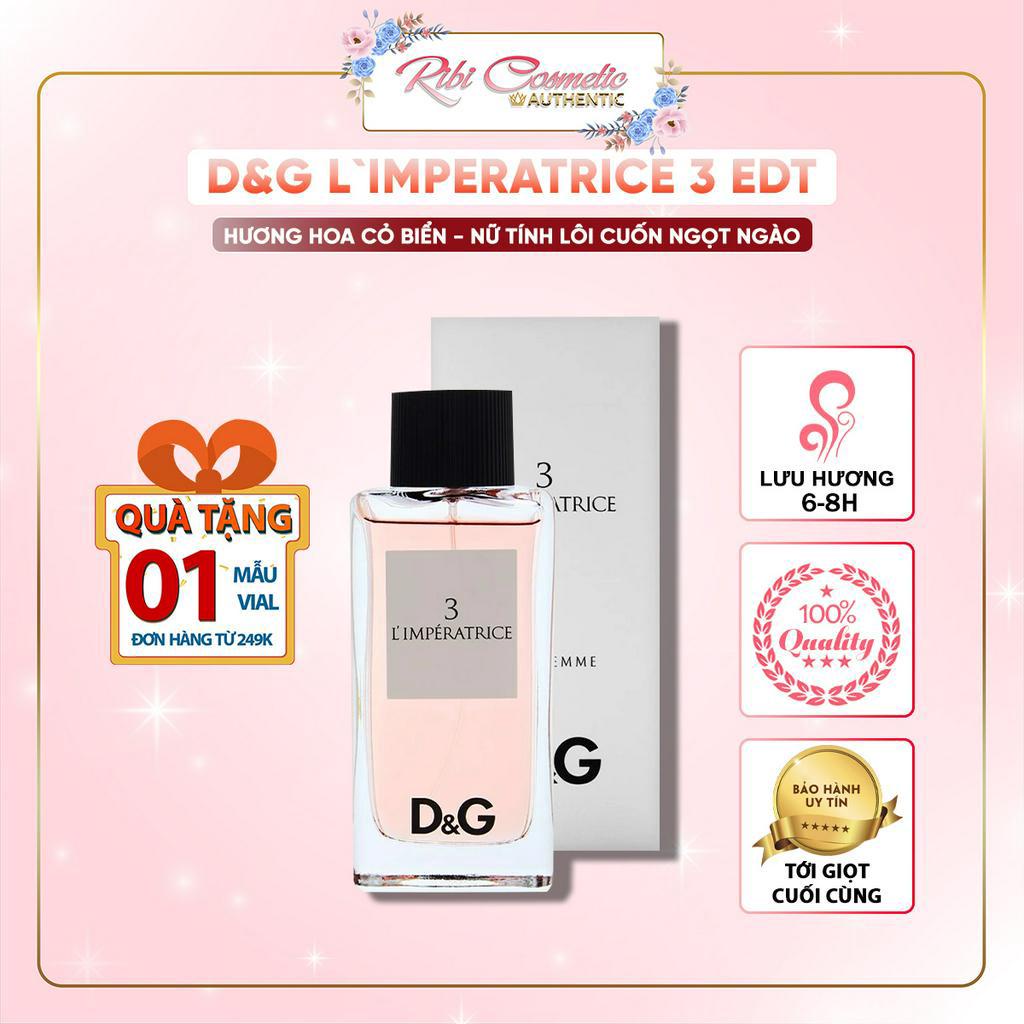 Nước Hoa Nữ D.g L`imperatrice 3 Edt - Thơm Ngọt Ngào Như Ly Sinh Tố Hoa Quả Mát Lạnh Giải Khát Mùa Hè Oi Ả
