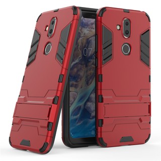 Invisible bracket anti-falling mobile phone case Nokia 8.1