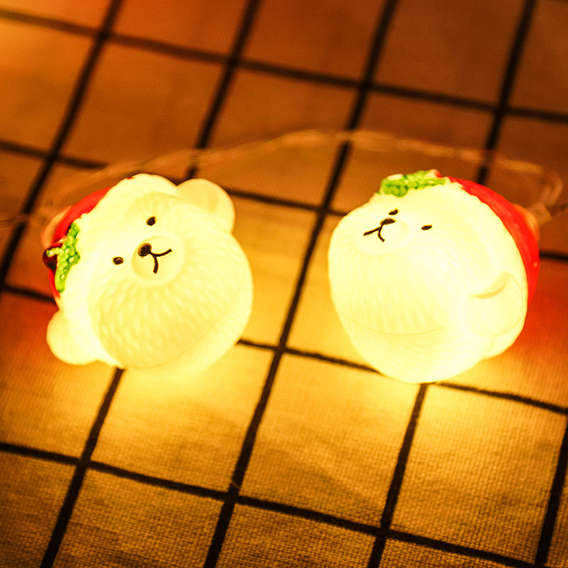 Dây Đèn Led Hình Người Tuyết Trang Trí Giáng Sinh