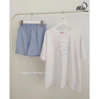 Đồ bộ đùi cotton cao cấp mặc mát.