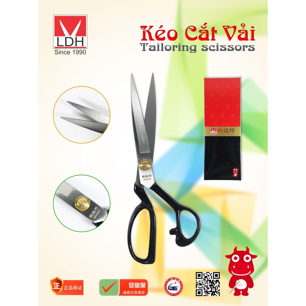Kéo cắt vải 10" cao cấp LDH-BW250