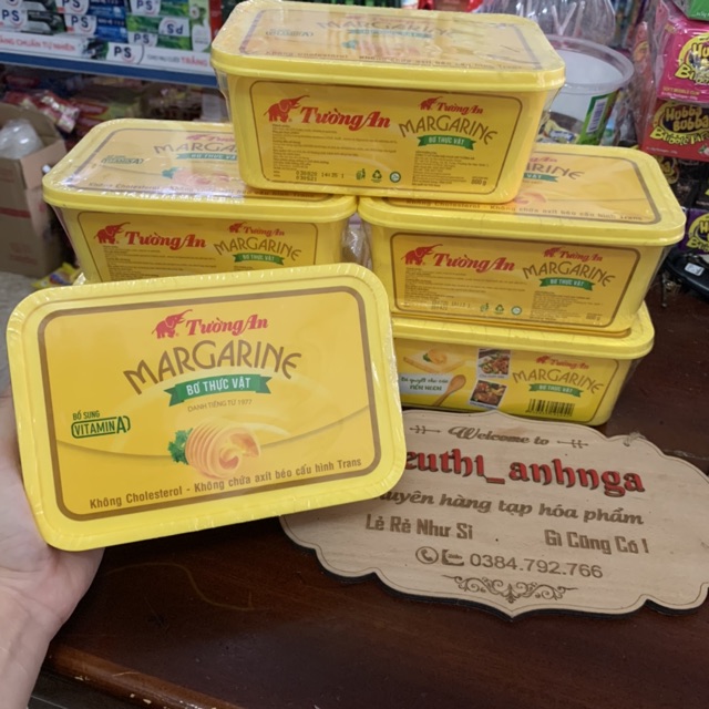 Bơ Thực Vật Tường An Margarine Hộp 800g