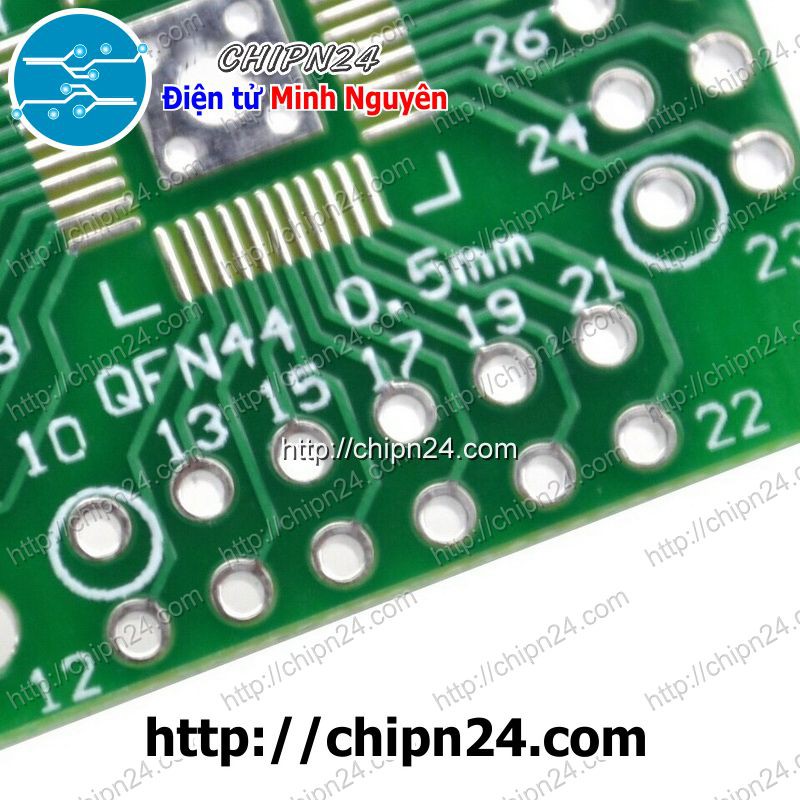 [1 CÁI] Đế chuyển QFN48 QFN44 QFP48 QFP44 sang DIP48 (PCB chuyển, Mạch chuyển)