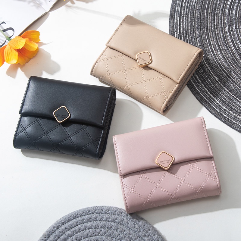 Ví Nữ Dáng Ngắn Đựng Thẻ Thời Trang Cao Cấp