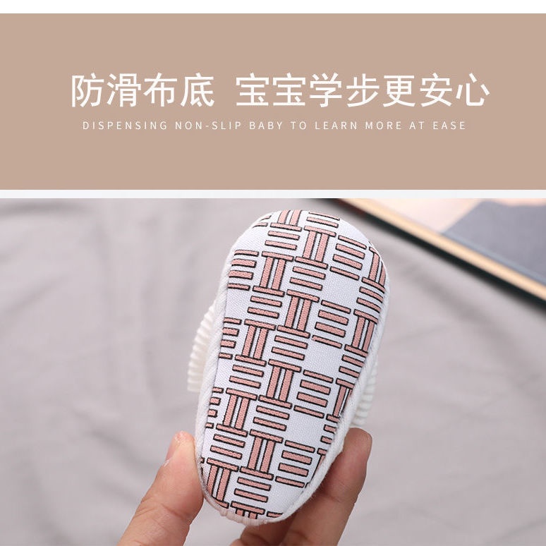 Giày Vải Đế Mềm Phong Cách Công Chúa Cho Bé Gái 1 Tuổi 5-7-9 Tháng