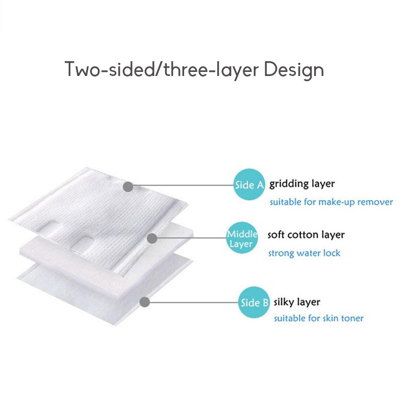 Set 50 bông tẩy trang SUAKE siêu mềm mại đa năng chất lượng cao