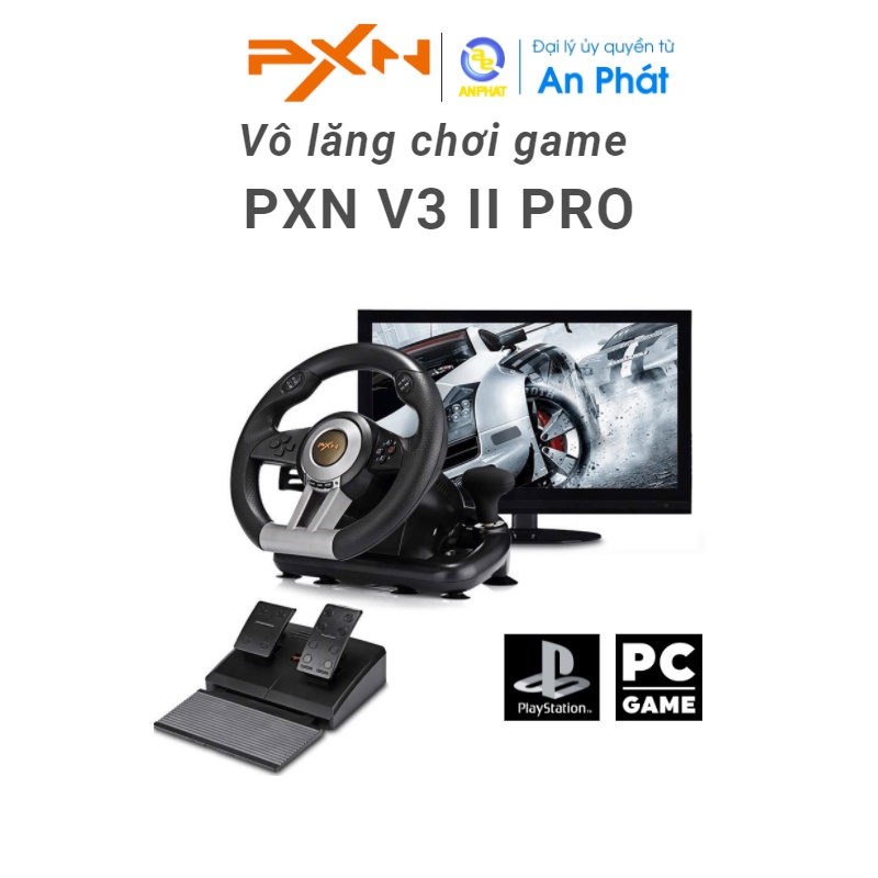 Vô lăng chơi game PXN V3 II Pro Racing Wheel cho PC / Playstation 4