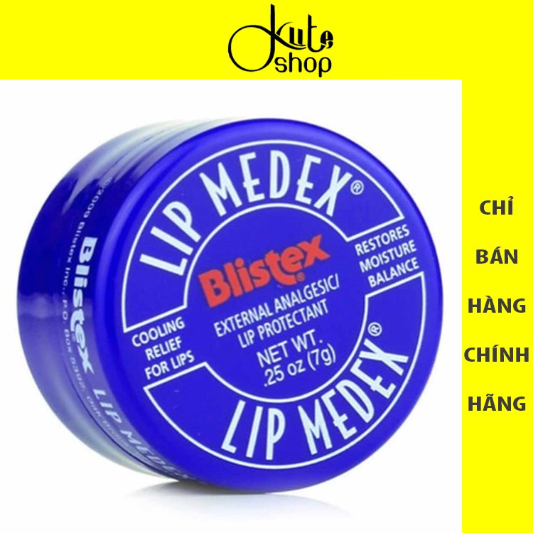 (Bill US) Son dưỡng chống khô môi, chống nứt nẻ môi Blistex Lip Medex hủ 7g