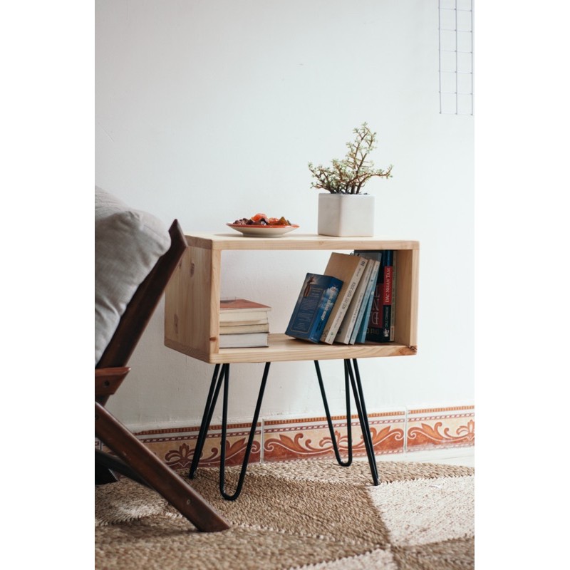 Kệ Gỗ Tab Đầu Giường Đa Năng Chân Kim Loại Nội Thất Trang Trí Nhà Cửa 99Decor | BigBuy360 - bigbuy360.vn