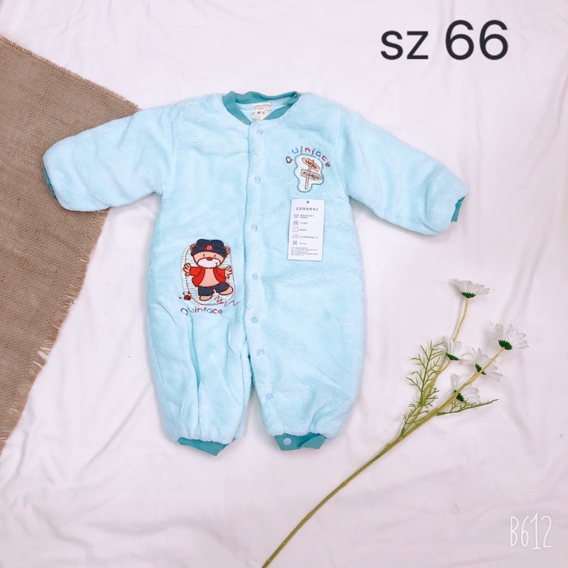 Body chần bông- body ủ mặc đại hàn, trời lạnh cho trẻ sơ sinh 6-9 tháng