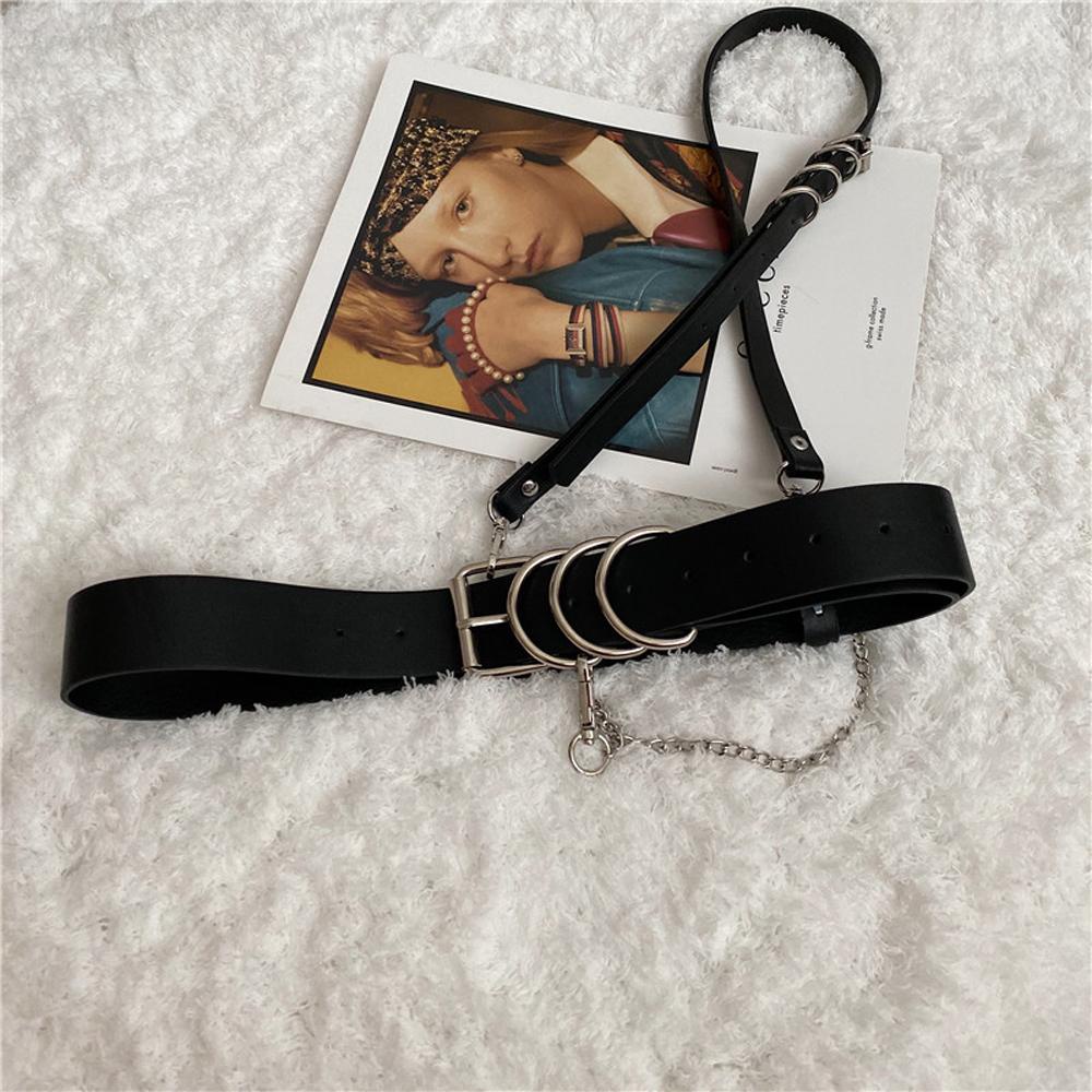 Thắt Lưng Dây Xích Tua Rua Phong Cách Punk Mới Cho Nữ|Thắt Lưng Khóa Cài Thời Trang