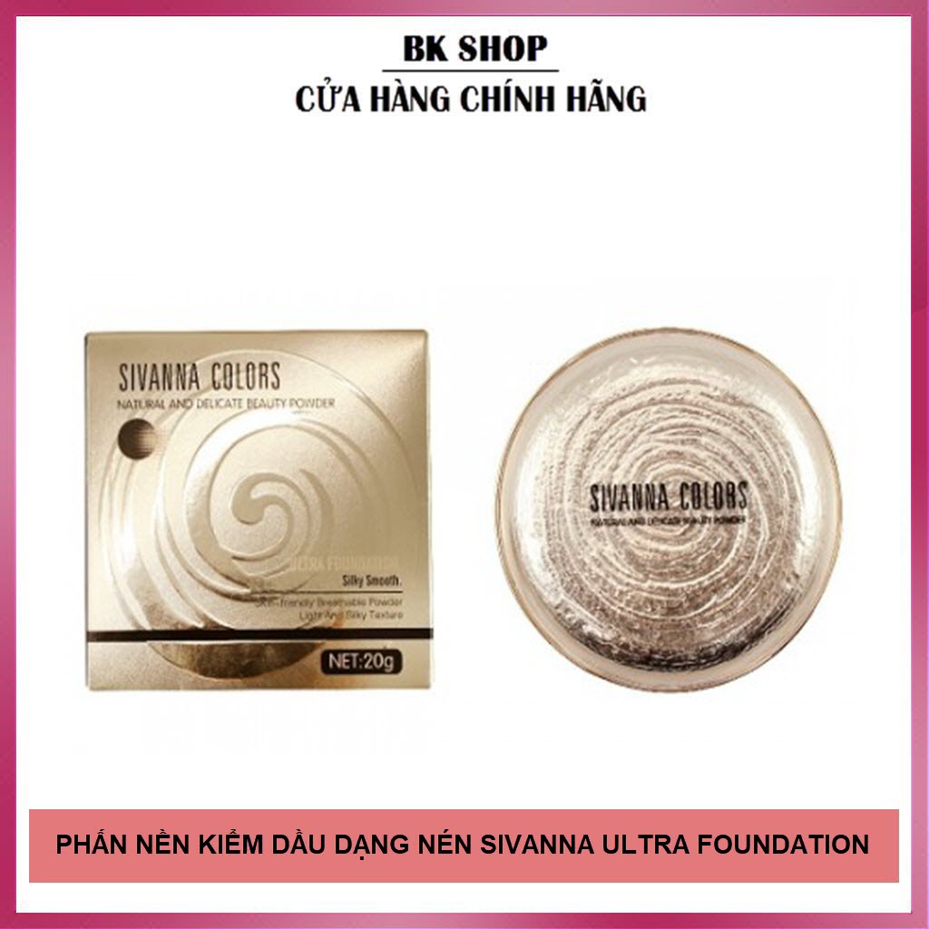 [Date 2026 - Thái Lan] Phấn Nền Kiềm Dầu Siêu Mịn Sivanna Utra Foundation HF689