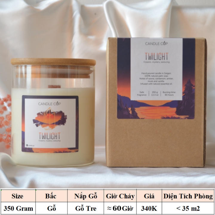 Nến Thơm hương biển AGAYA Candle Cup - Mùi TWILIGHT