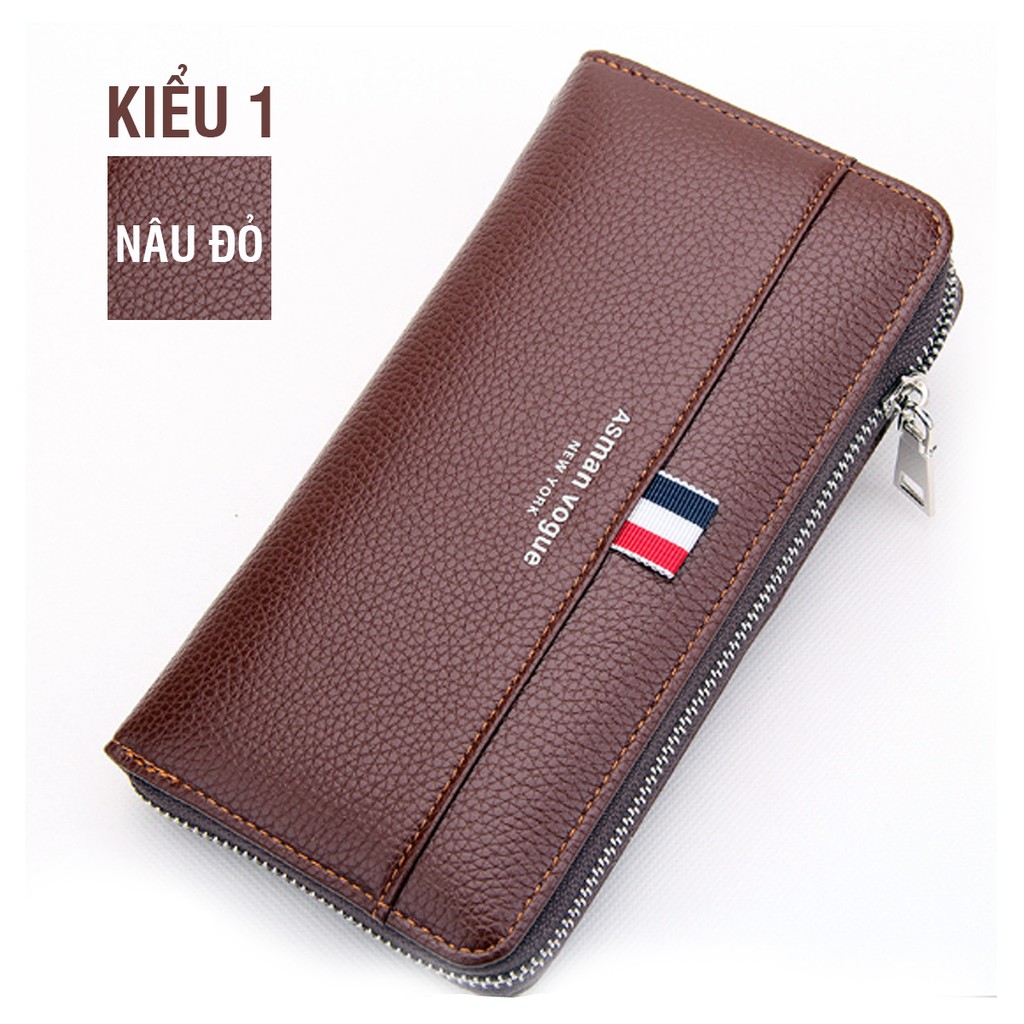Bóp Ví Da Nam Cầm Tay Thời Trang Kiểu 1
