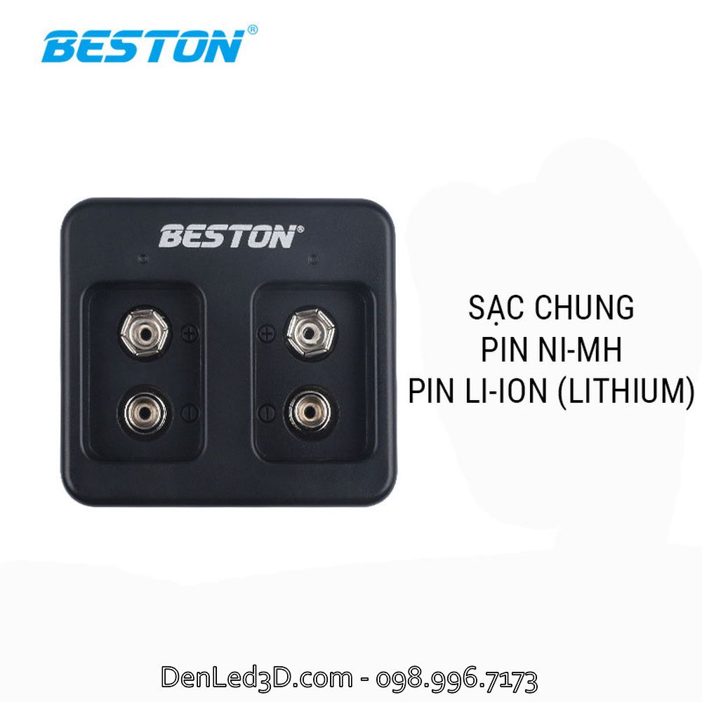 Combo Pin Sạc Beston 9V 800mAh Kèm Sạc M7005