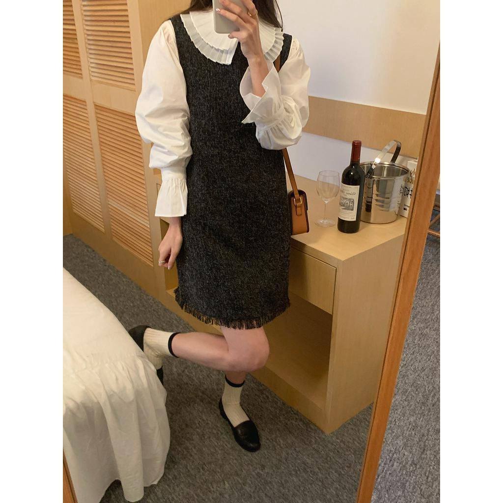 Đầm Sơ Mi Dài Tay Ống Loe 60996