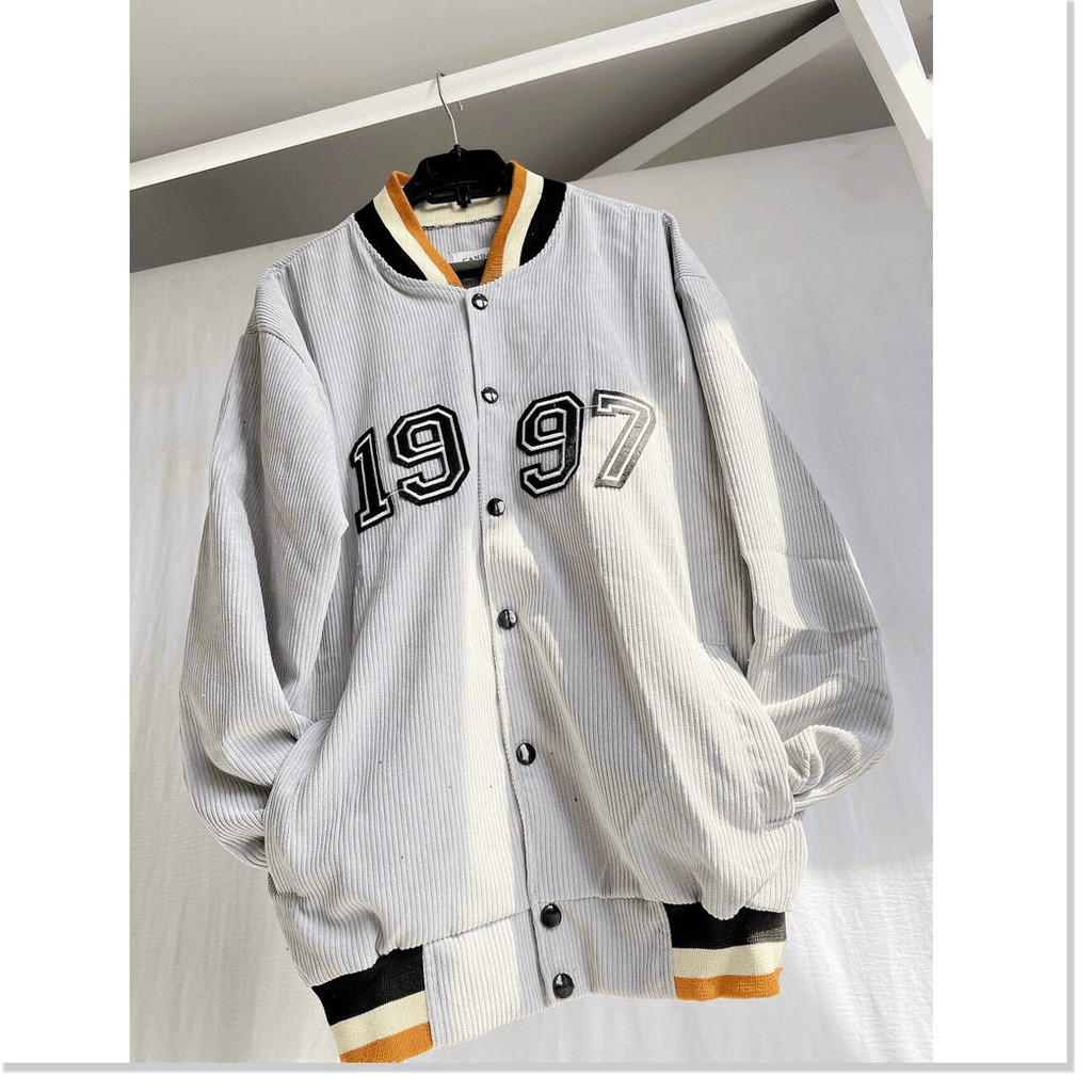 ÁO KHOÁC NHUNG NAM NỮ 1997 BOMBER UNISEX CHẤT LIỆU THOÁNG MÁT CHO MÙA HÈ KHÁNH AN FASHION