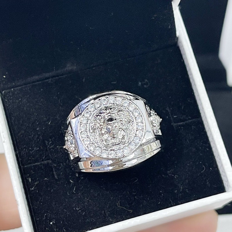 Nhẩn nam vesace mạ bạch kim