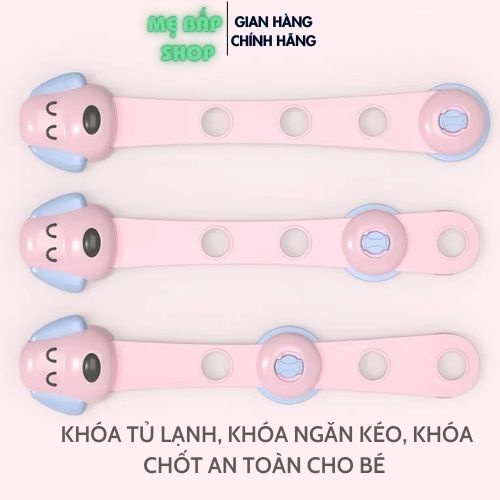 Khóa tủ lạnh, khóa ngăn kéo, chốt an toàn cho bé Mẹ Bắp Shop