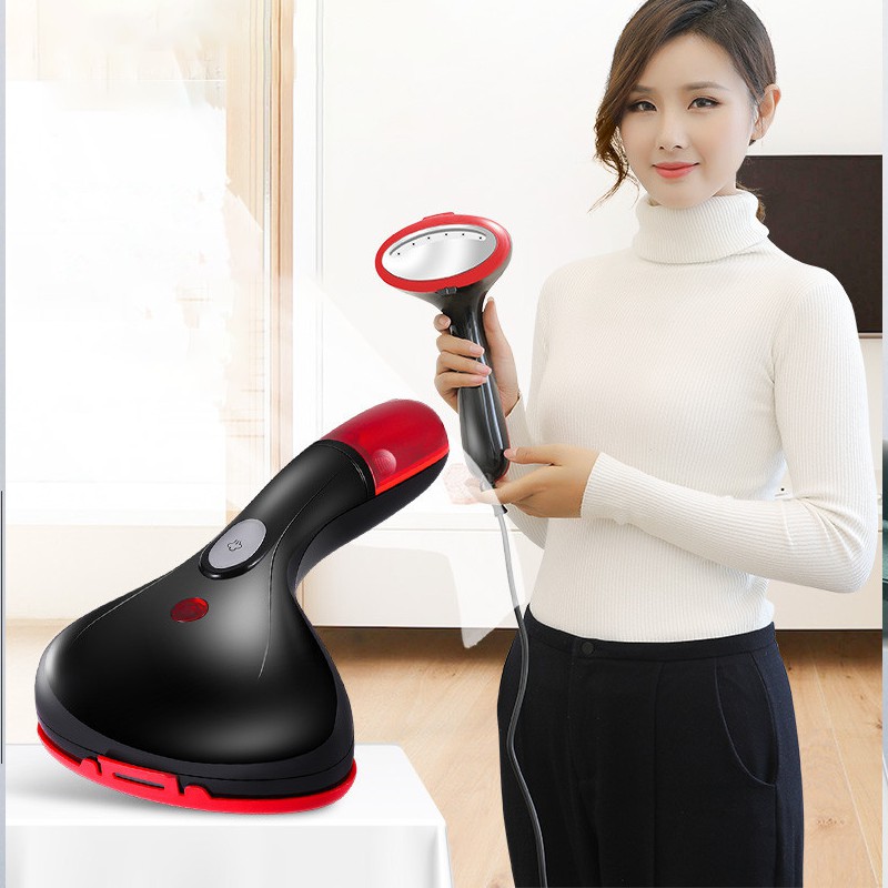 Bàn Là Hơi Nước Cầm Tay Cao Cấp GARMENT STEAMER Đỏ đen, bàn ủi hơi nước gấp gọn - Tiện lợi, chính hãng!