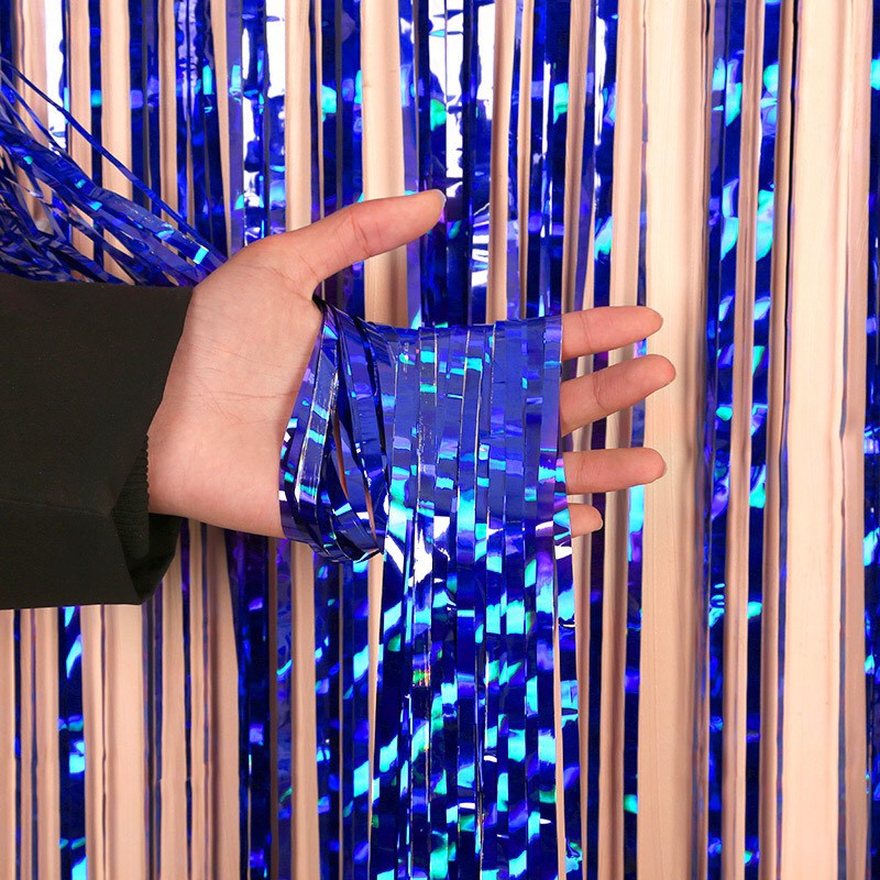 Trang Trí Bánh Sinh Nhật Bánh Kem - rèm kim tuyến đủ màu loại 2m và 3m