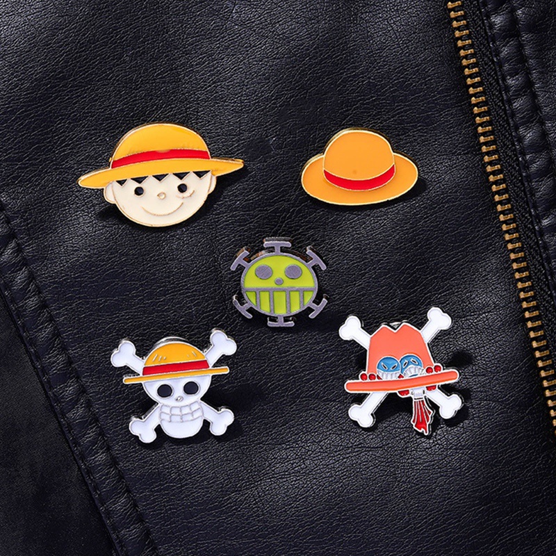 Ghim Cài Áo Hình Nhân Vật Trong One Piece☠1 Trâm Cài Áo Cosplay Nhân Vật Anime