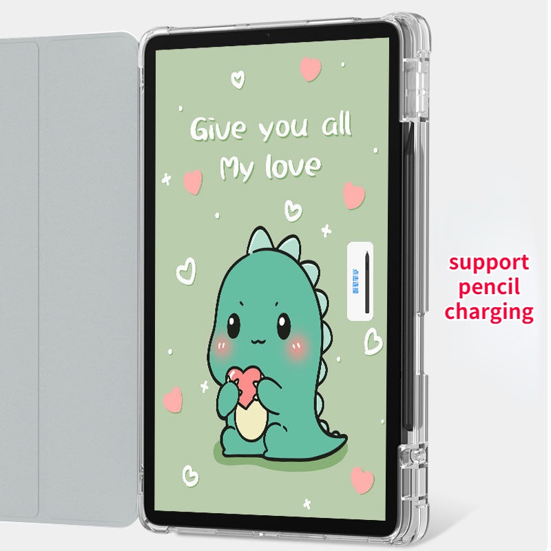 Bao Da Máy Tính Bảng Silicon Siêu Mỏng Gấp Ba Kiêm Giá Đỡ Có Ngăn Đựng Bút Cho Xiaomi Pad 5 Pro Case 11 Inch Mipad 5