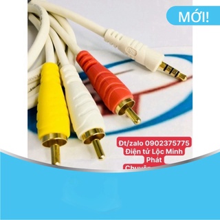 Dây av jsj 3.5 ly ra 3 đầu bông sen 1.8 mét