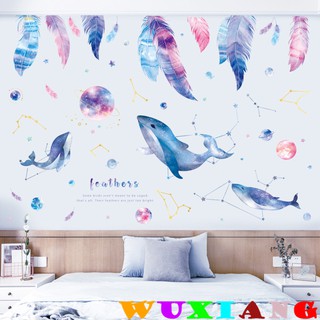 Giấy Dán Tường Tự Dính Họa Tiết Bầu Trời Sao Trang Trí Phòng Ngủ