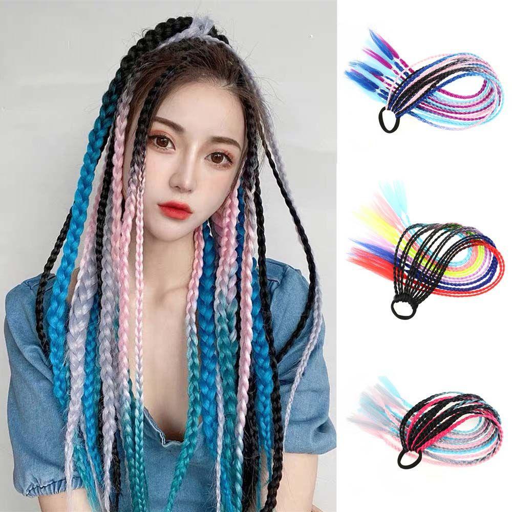 SOMEDAYZL Bím Tóc Giả Màu Gradient Thời Trang Dành Cho Nữ