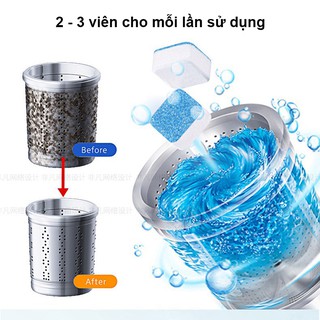 Viên tẩy lồng máy giặt (đậm đặc)