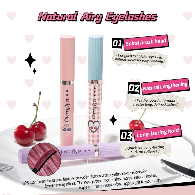 Mascara Flower Knows Cherry Love chuốt dài cong cho lông mi chống thấm nước và mồ hôi trang điểm tự nhiên 4,4ml | WebRaoVat - webraovat.net.vn